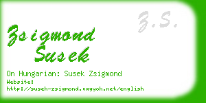 zsigmond susek business card